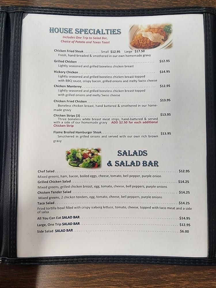 Ya'll Come Back Cafe Menu